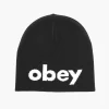 Obey Lowercase Beanie Black