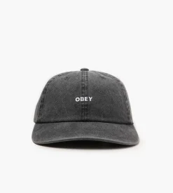 Obey Pigment Bold 6 Panel Strapback Pigment Black