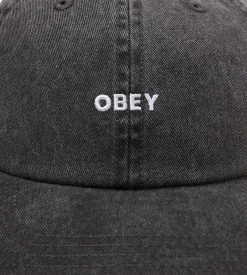 Obey Pigment Bold 6 Panel Strapback Pigment Black