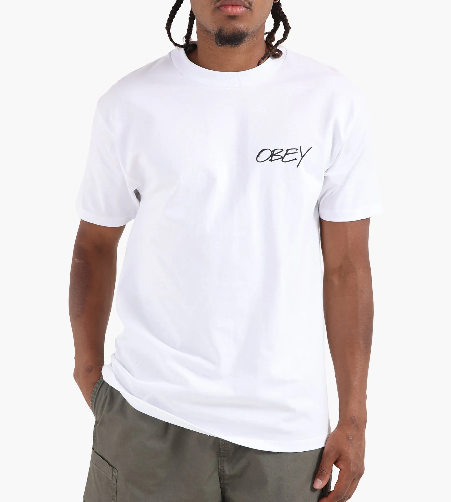 Obey Poppies Tee White