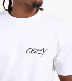 Obey Poppies Tee White