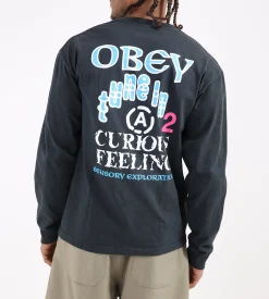 Obey Sensory Exploration Longsleeve Pigment True Vintage Black