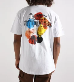 Obey Studios Palette Tee White