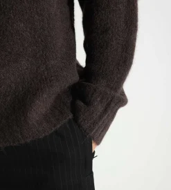 OLAF Chair Logo Crewneck Knit Brown