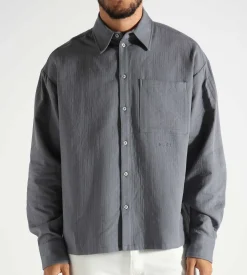 OLAF Double Faced Boxy Shirt Grey