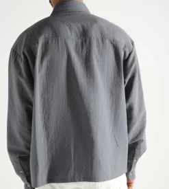 OLAF Double Faced Boxy Shirt Grey