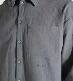 OLAF Double Faced Boxy Shirt Grey