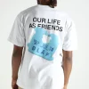 OLAF Friends Clip Tee Optical White