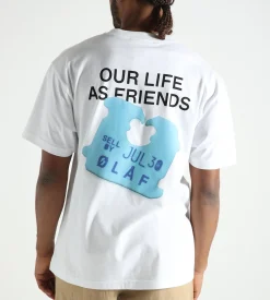 OLAF Friends Clip Tee Optical White