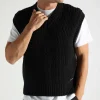 OLAF Knitted Vest Black