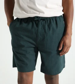 OLAF Linen Shorts Dark Green