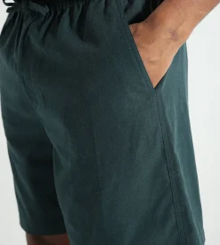 OLAF Linen Shorts Dark Green