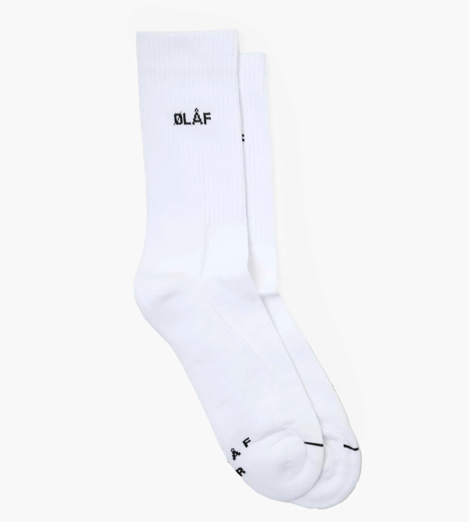 OLAF Mini Logo Socks White Black