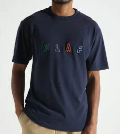 OLAF Sans Embro Logo Tee Navy