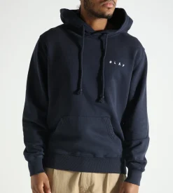 OLAF Spiral Face Hoodie Navy