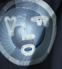 OLAF Spiral Face Hoodie Navy