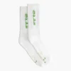 OLAF Triple Italic Socks Optical White
