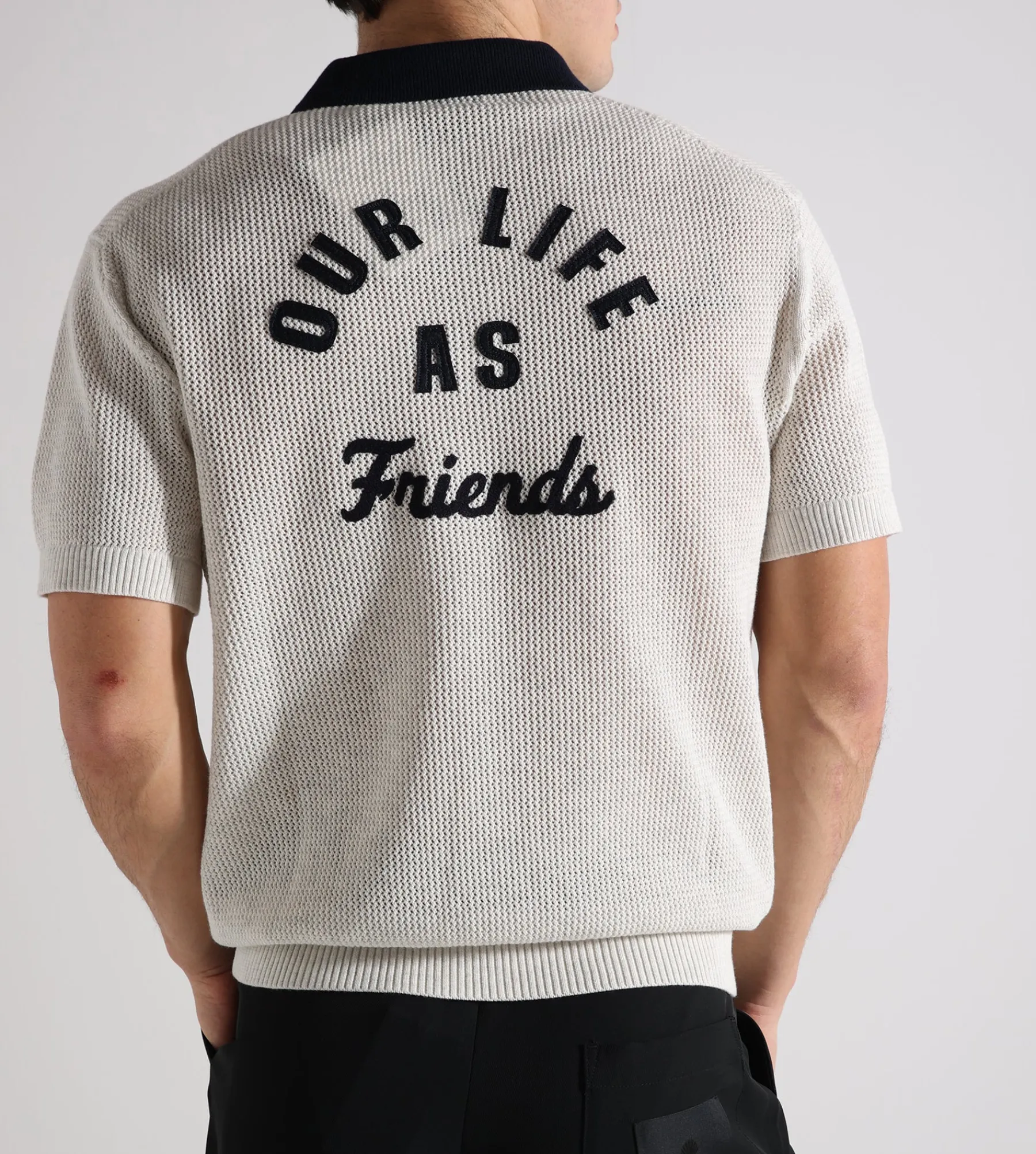 OLAF Varsity Polo Knit Off-White