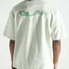 OLAF Wavy Drift Embro Tee Pale Green