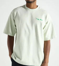 OLAF Wavy Drift Embro Tee Pale Green