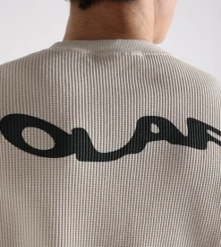 OLAF Wavy Drift Waffle Tee Off-White