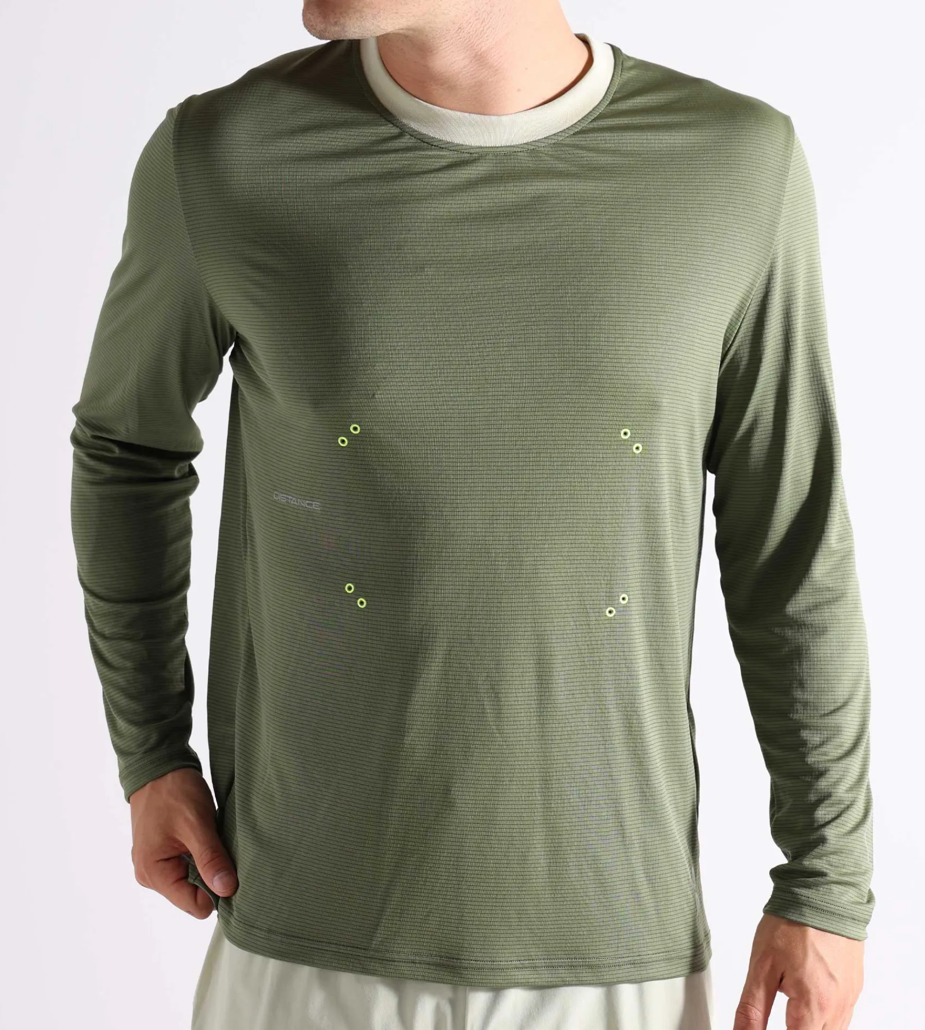On x DISTANCE Pace Lgsleeve Taiga
