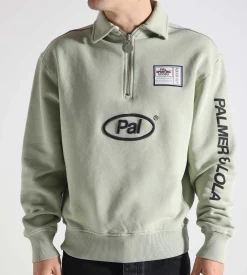 PAL Sporting Goods Collection Half Zip Sage Green