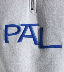 PAL Sporting Goods Wet Pass Half Zip Light Gray Marl
