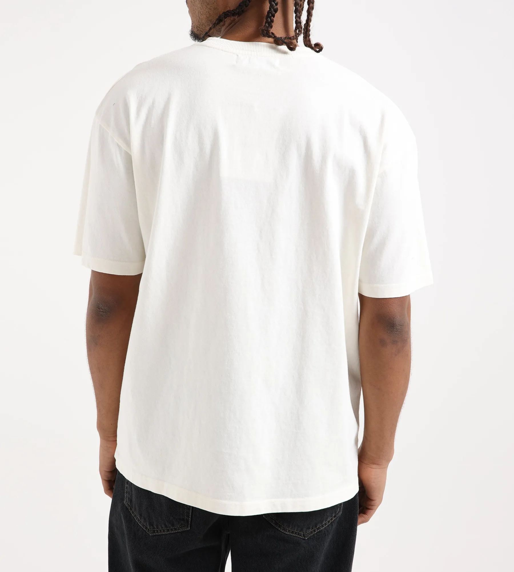 Palmes Dyed T-Shirt 190GSM Jersey Broken White