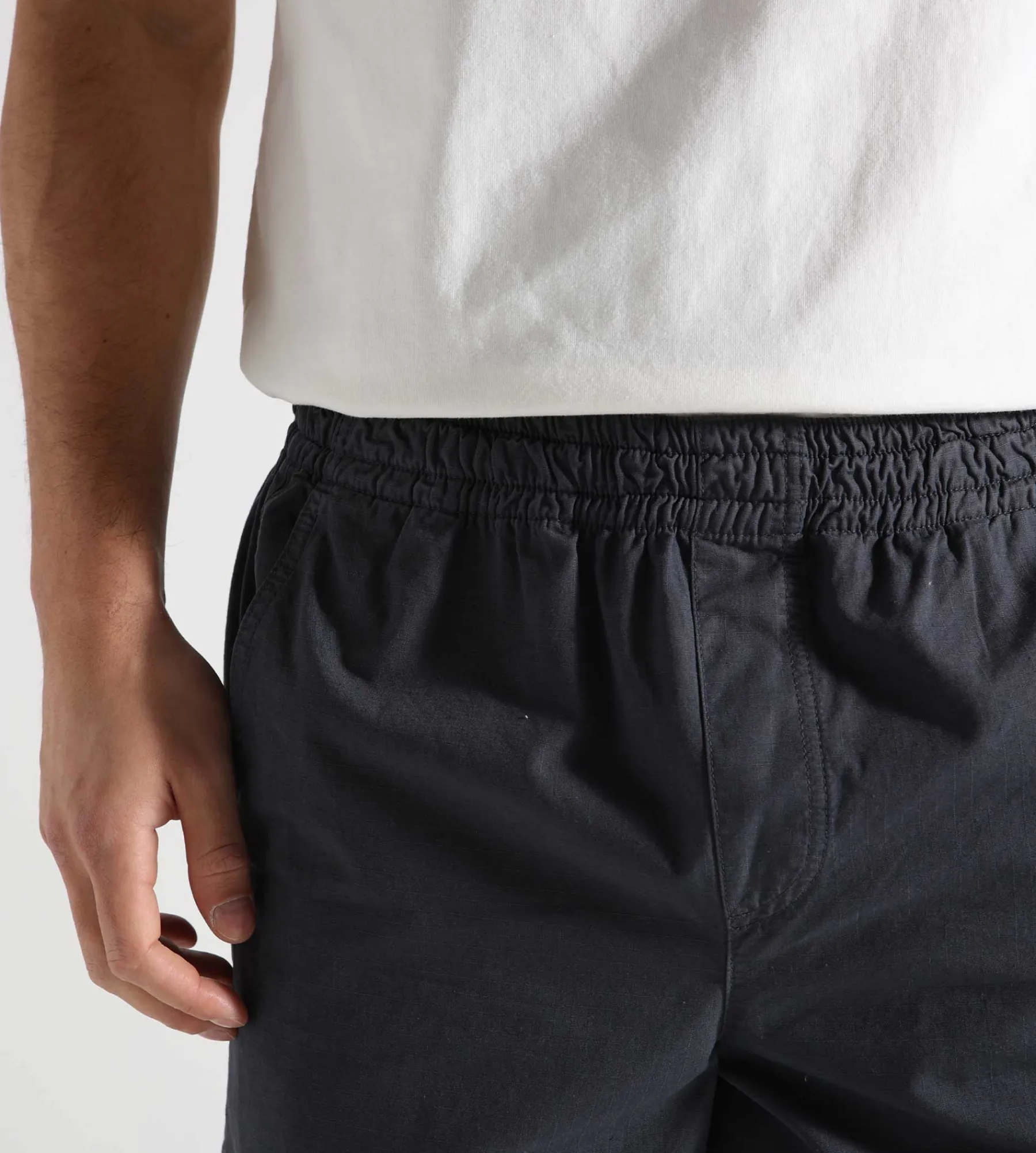 Palmes Lucien Trousers Cotton Ripstop Charcoal