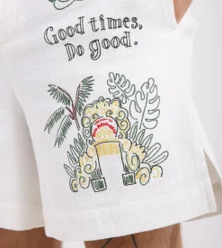 Potato Head Bali's Landscape Shorts White