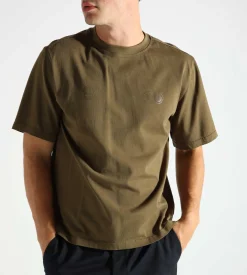 Purple Mountain Observatory Tonal Logo Tee Khaki