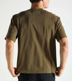 Purple Mountain Observatory Tonal Logo Tee Khaki