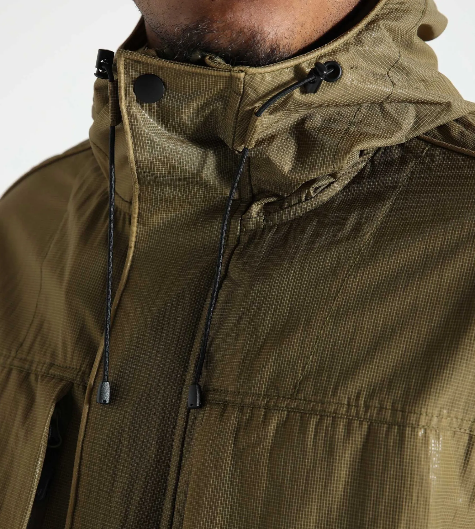 Purple Mountain Observatory Ridge Jacket Barnacle Mesh Khaki