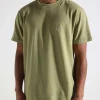 Quality Blanks QB03 Patch Logo T-shirt Olive Green