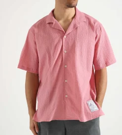 Reception Mia Shirt Cotton Seersucker Dusty Pink