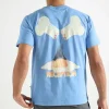 Reception Pocket T-Shirt Au Plat Cotton Single Jersey Resort Blue