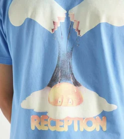 Reception Pocket T-Shirt Au Plat Cotton Single Jersey Resort Blue