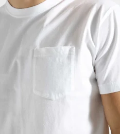 Reception Pocket T-Shirt Dinning Cotton Single Jersey White