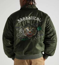 Sabbatical Fighters & Lovers Bomber Jacket Army Green