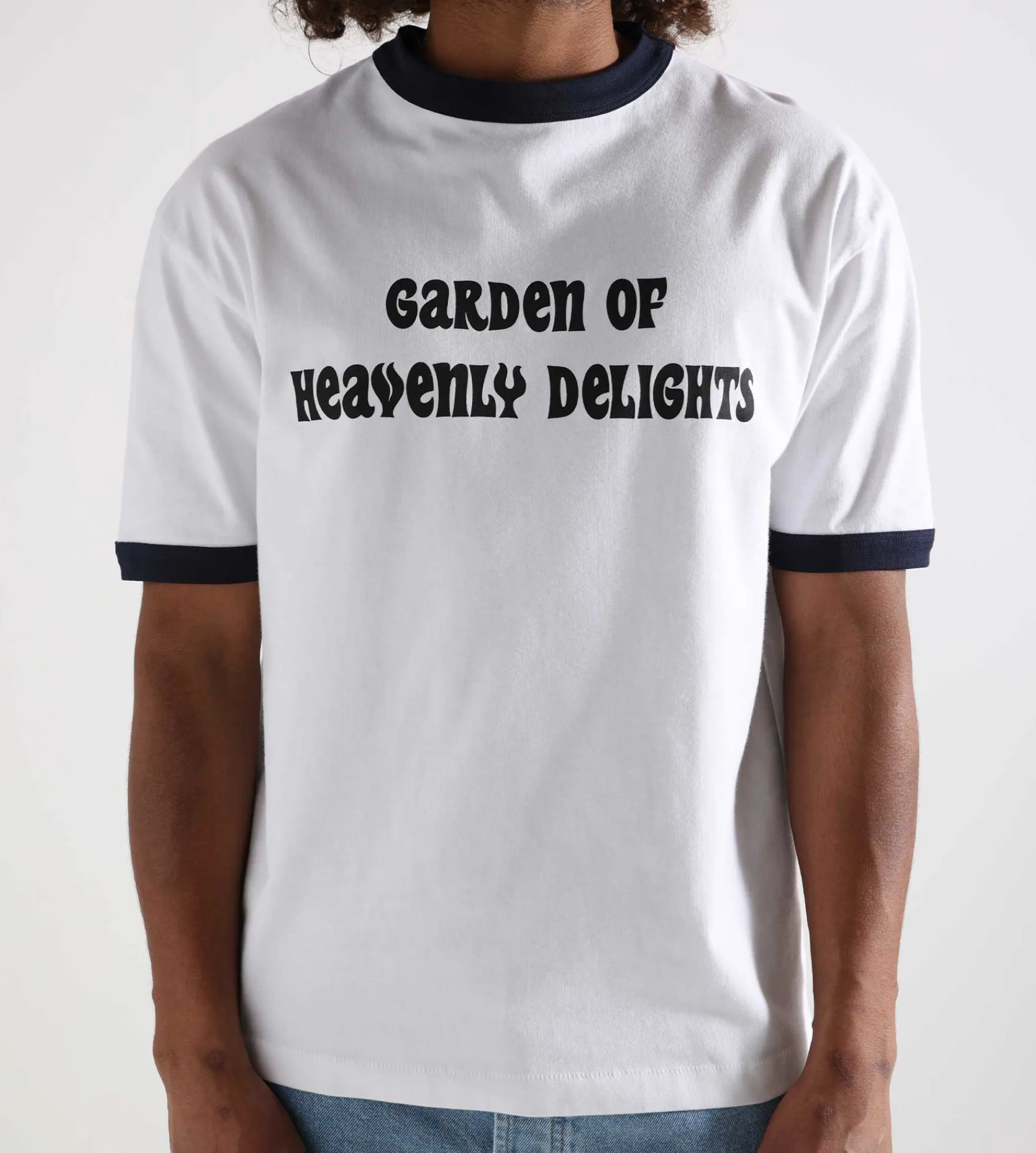 Sabbatical Garden of Heavenly Delights Ringer T-Shirt White
