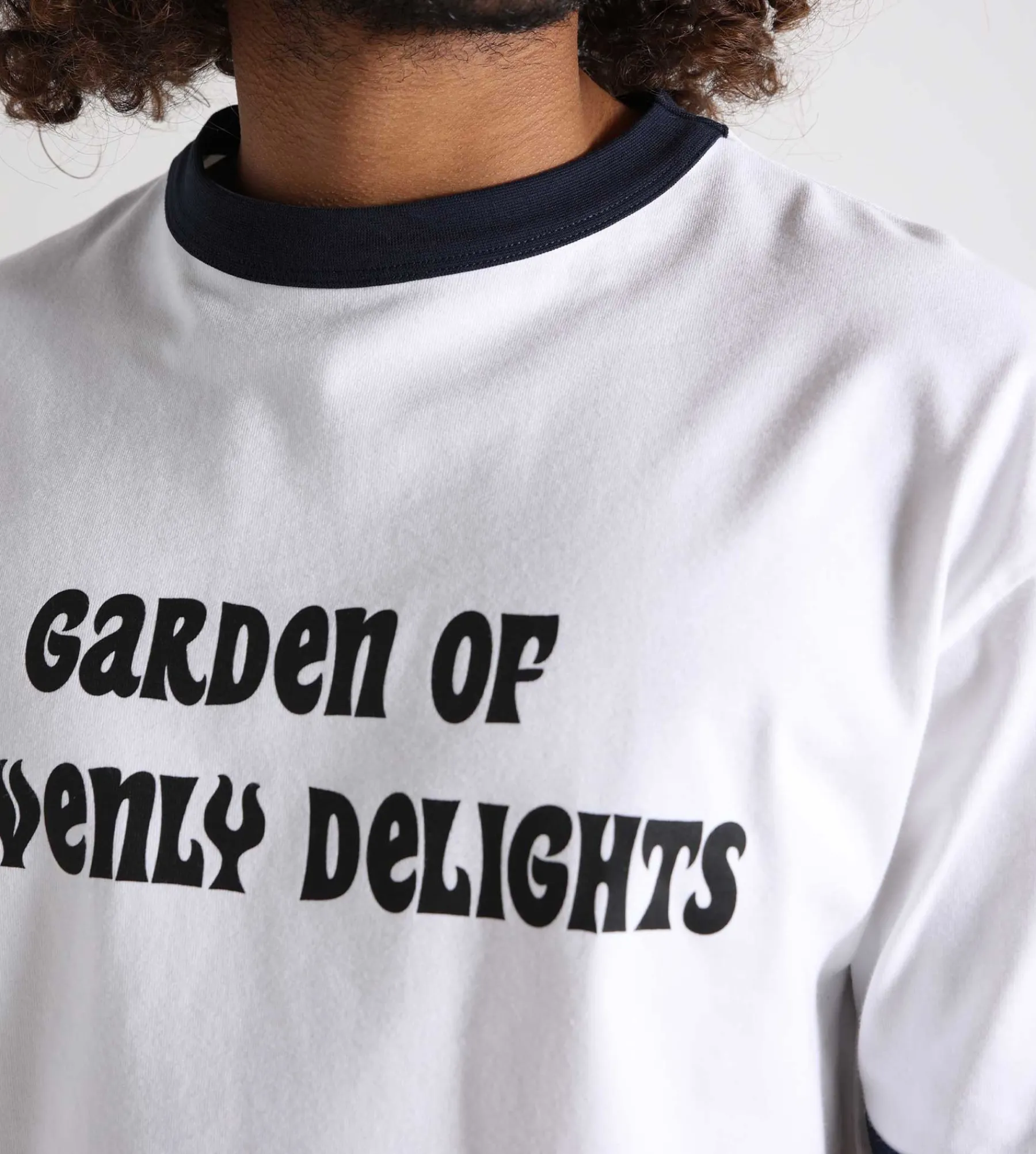 Sabbatical Garden of Heavenly Delights Ringer T-Shirt White