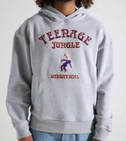 Sabbatical Teenage Jungle Hoodie Heather Grey