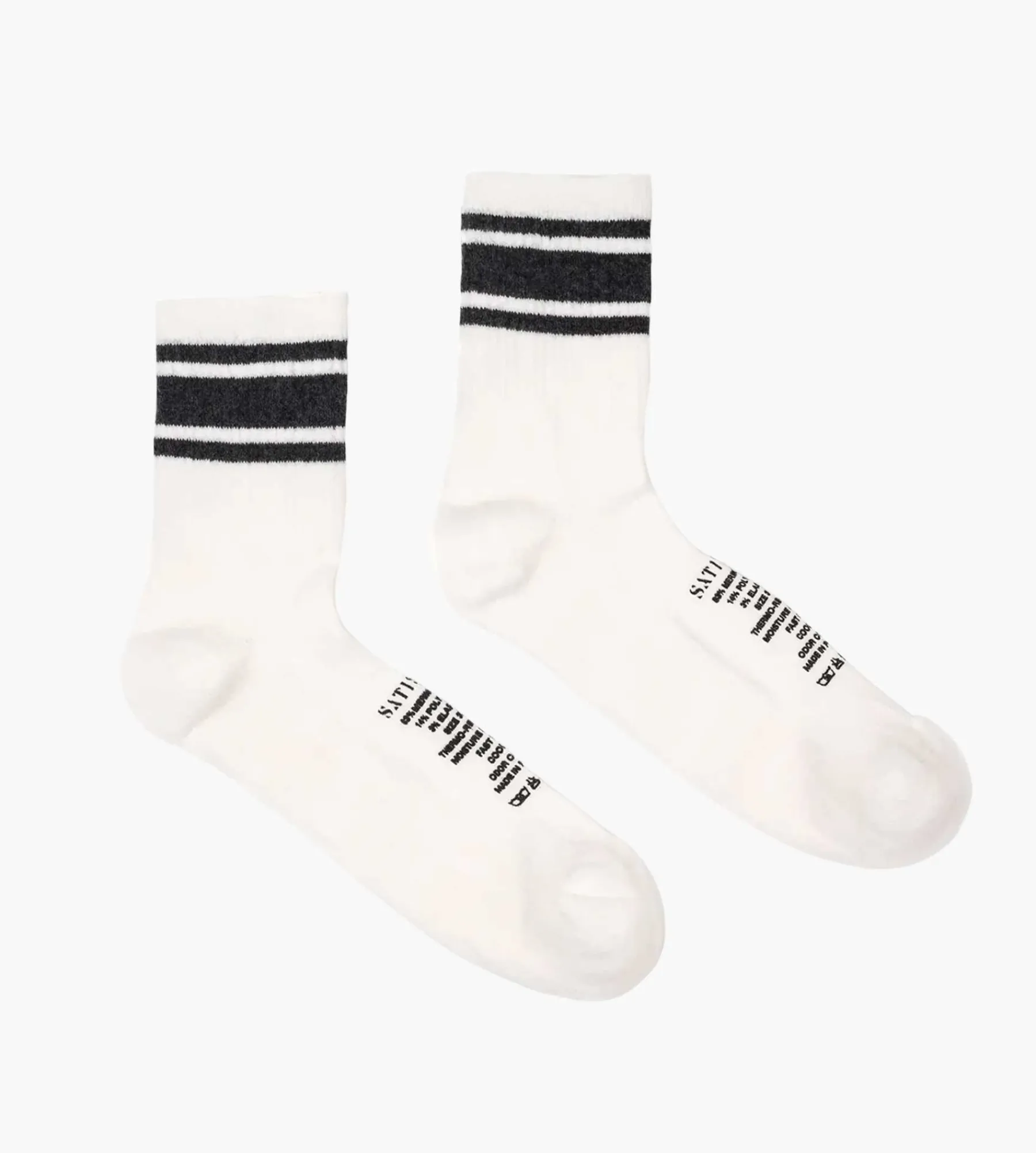 Satisfy Merino Nylon Tube Socks Off-White
