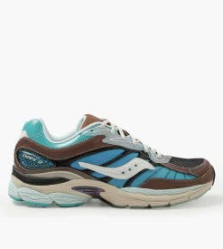 Saucony X Footpatrol Progrid Omni 9 Blue Brown