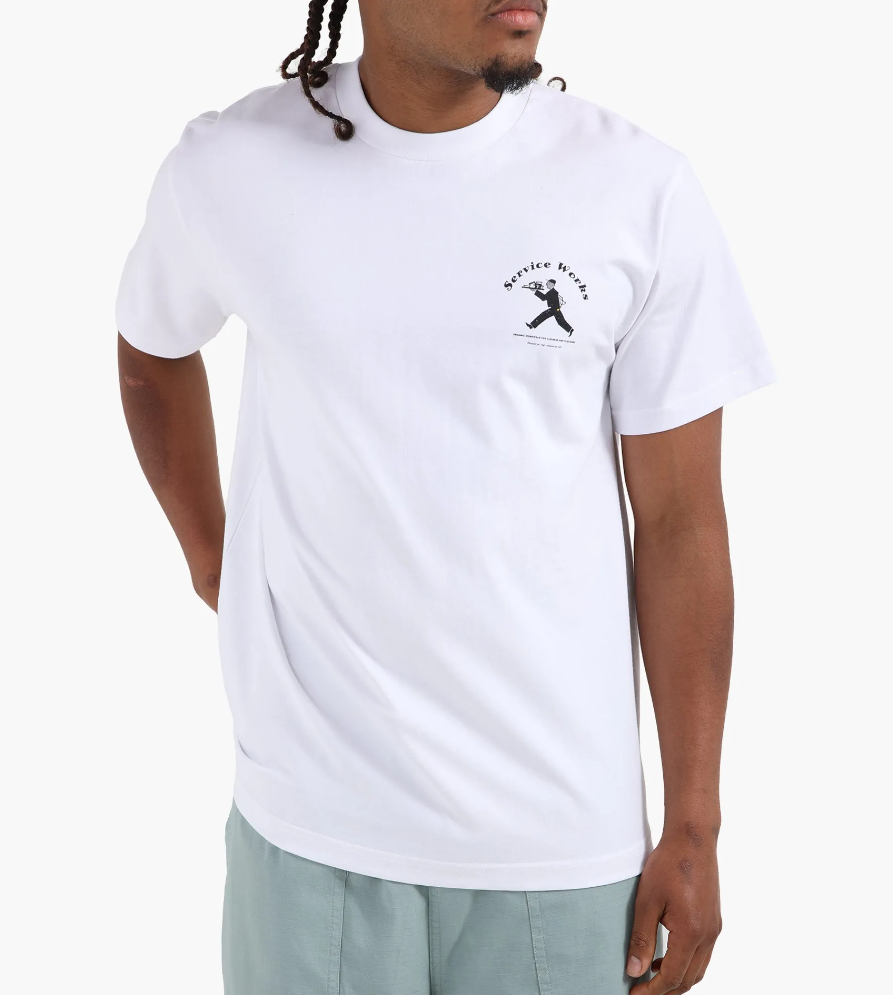 Service Works Waiter Tee White