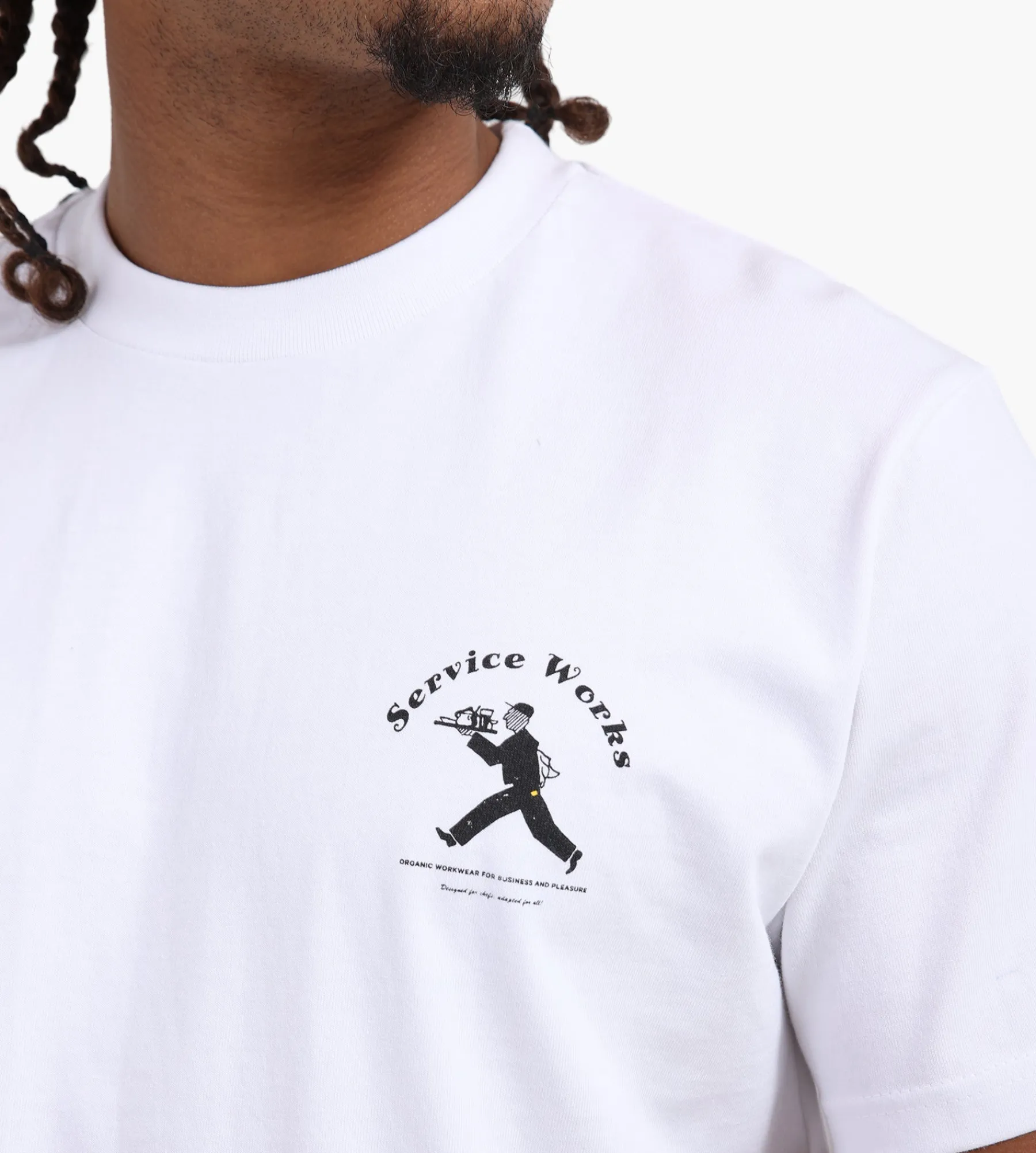 Service Works Waiter Tee White