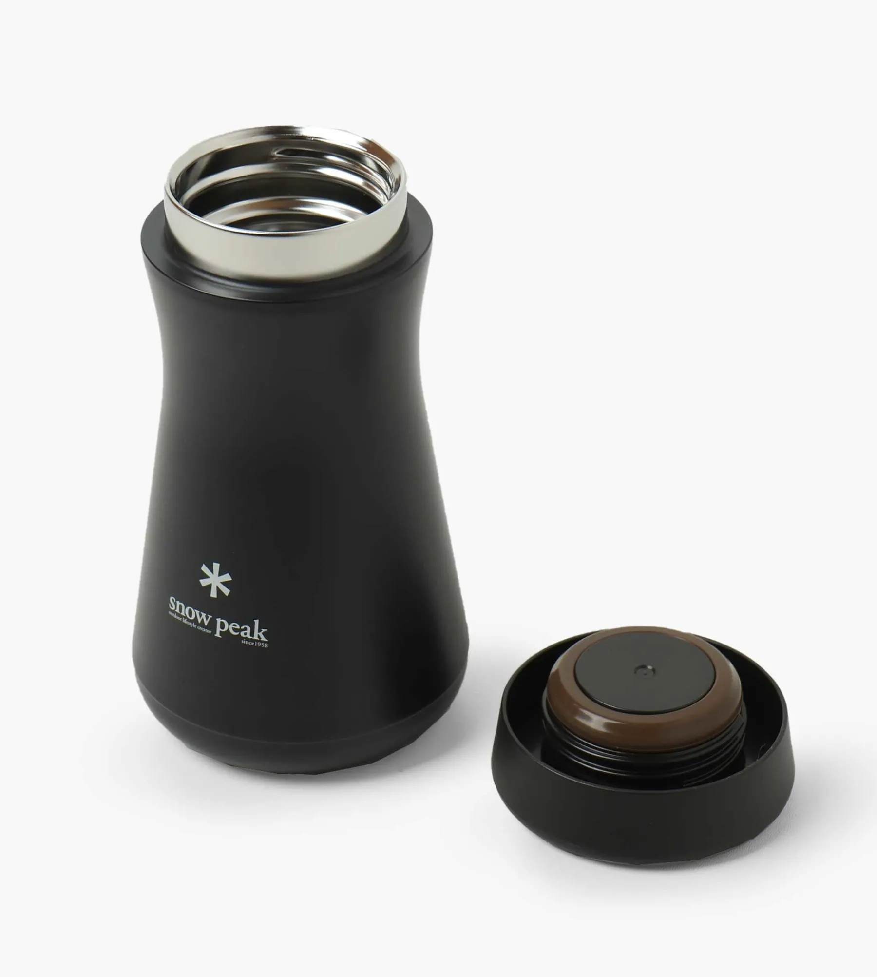 Snow Peak Stainless Vacuum Bottle Tsuzumi 350 Black Black