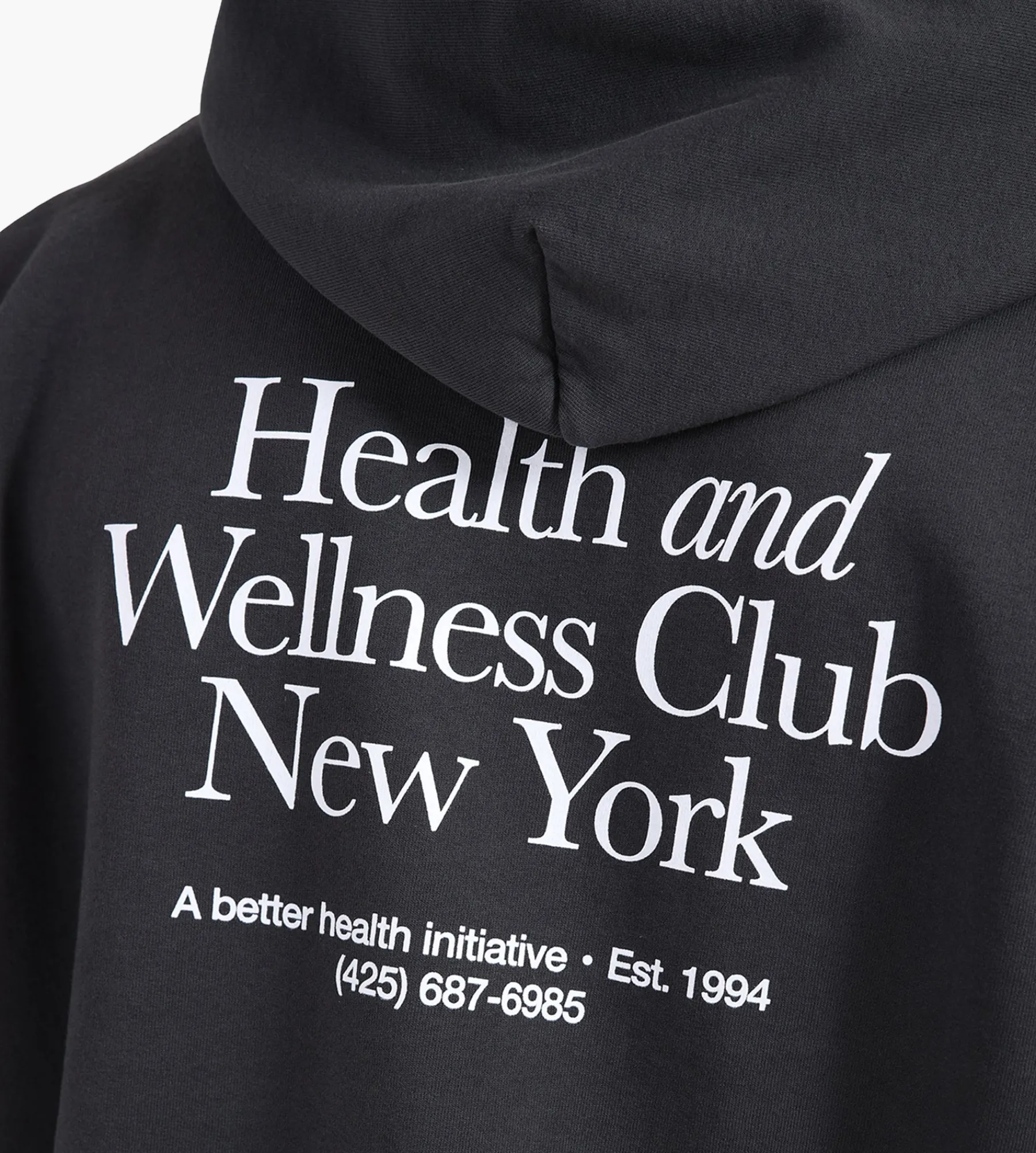 Sporty & Rich HWCNY Hoodie Faded Black