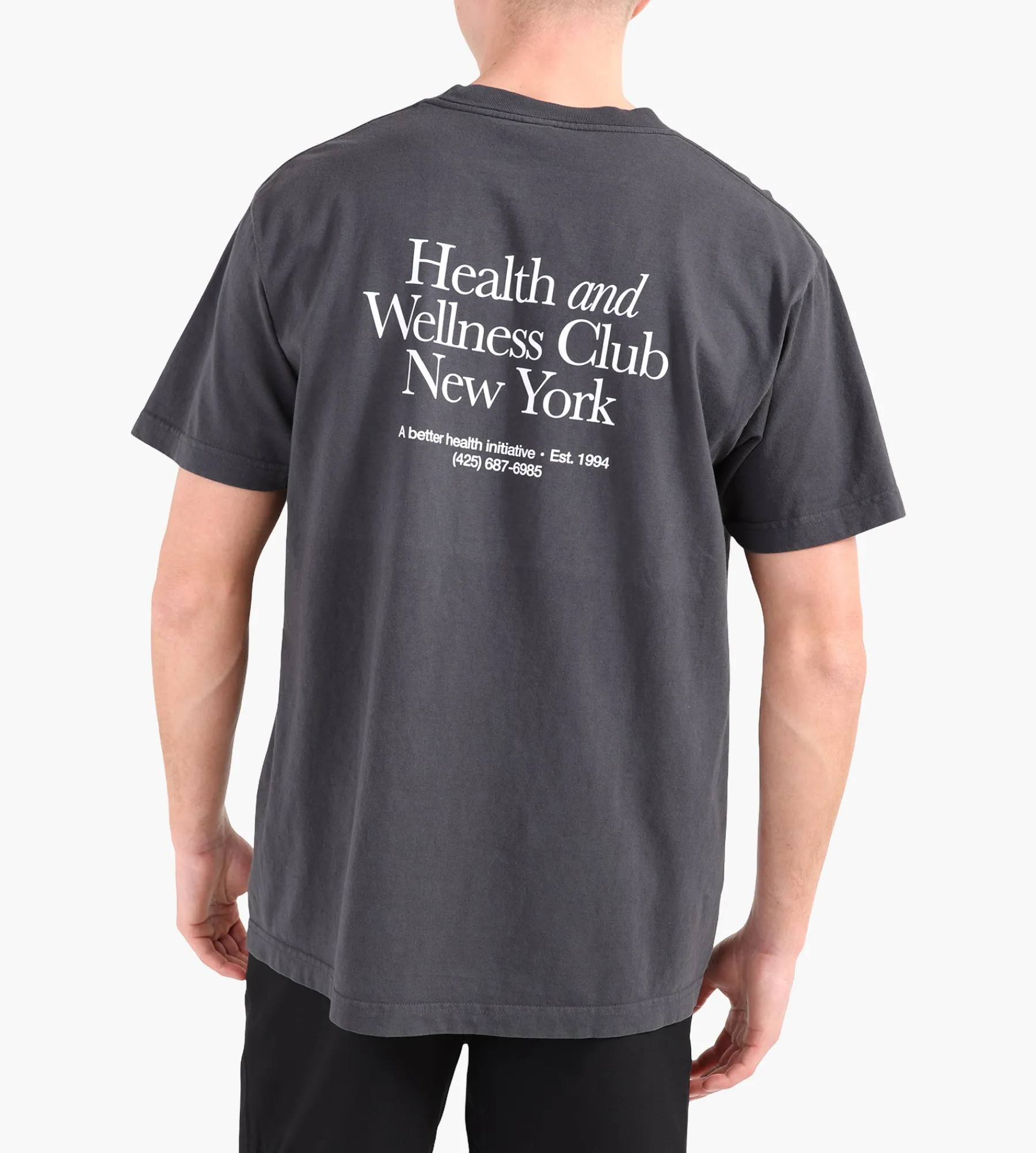 Sporty & Rich HWCNY T-Shirt Faded Black